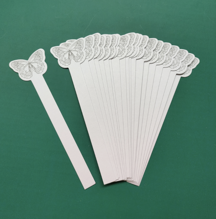 กระดาษเทสน้ำหอม ผีเสื้อ 100 ชิ้น ขนาด 10*120 mm