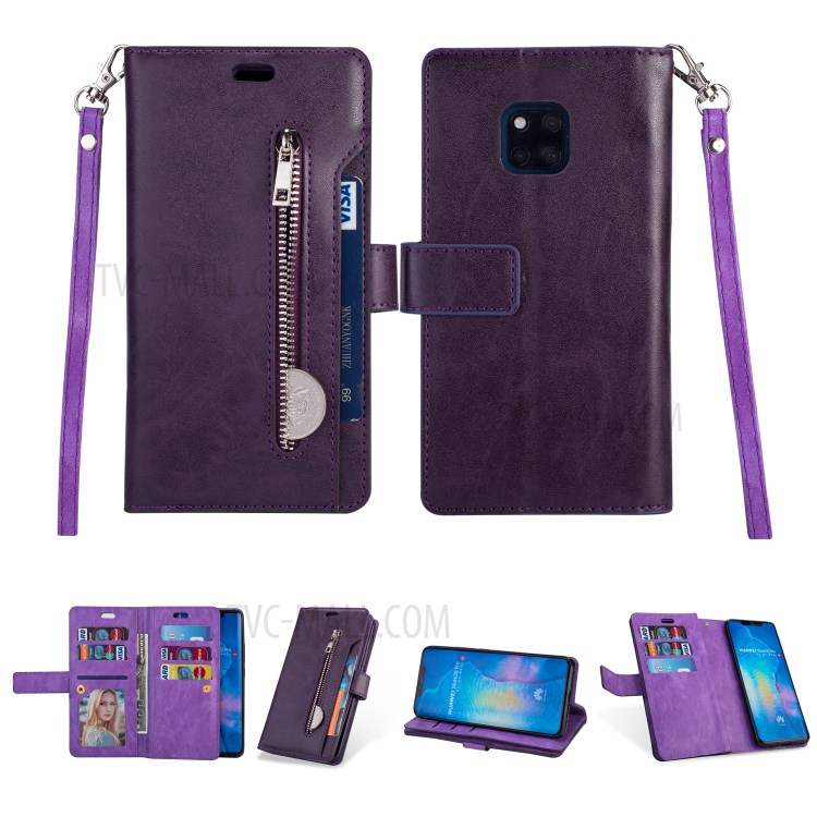 Case Huawei Mate 20 Pro / Pre-order * เคสกระเป๋าสตางค์แบบหลายช่อง พร้อมสายคล้องมือ *