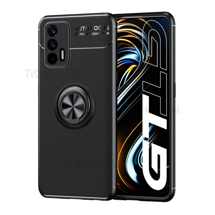 Case Realme GT 5G # Pre-Order * เคส TPU พร้อมขาตั้งวงแหวนโลหะ [แผ่นแม่เหล็กในตัว] *