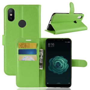 Case Xiaomi Mi A2 / Mi 6X / Pre-Order * ผิวลิ้นจี่หนังกระเป๋าสตางค์ผิวหนังสไตล์กระเป๋า: 3 ช่องเสียบการ์ด + กระเป๋าเงินสด 1 ช่อง *