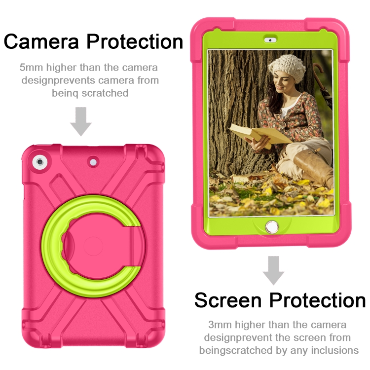 Case Apple iPad 10.2 (2019) / Pre-Order * EVA PC เคสป้องกันแบนพร้อม 360 °หมุน Bracket *