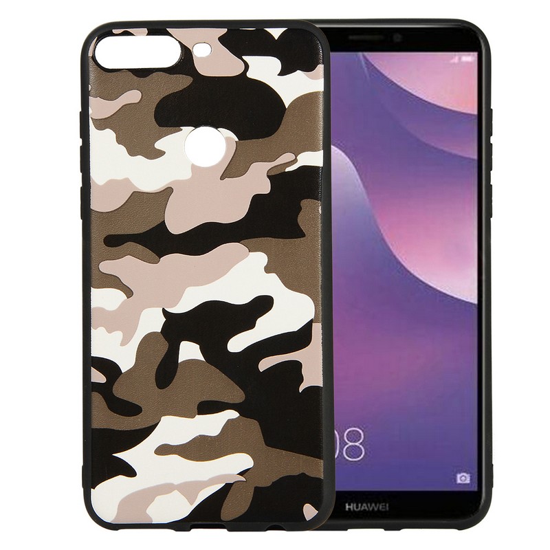 Case Huawei Y7 Pro 2018 / Pre-order * เคส TPU ลายพรางไฮบริด *