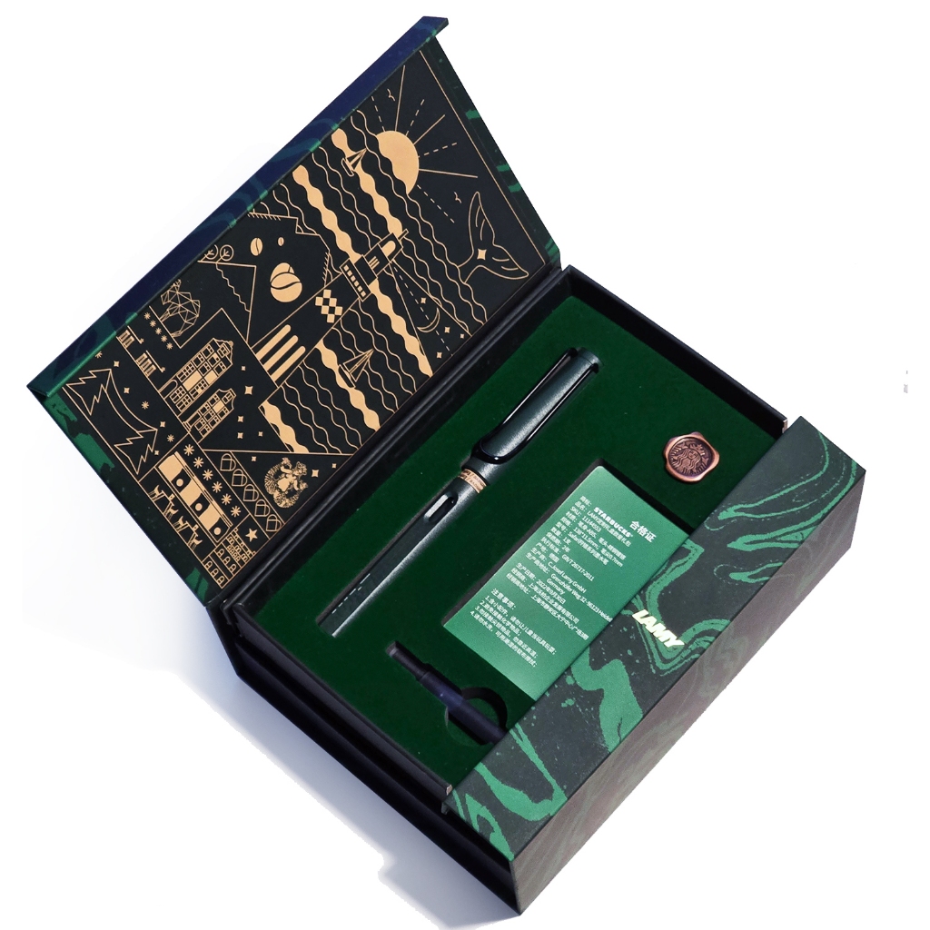 LAMY x STARBUCKS FOUNTAIN PEN NOTEBOOK SET 2022 LIMITED EDITION