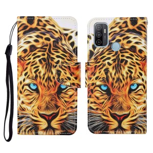 Case OPPO A53 (2020) # Pre-Order * เคสพิมพ์ลายหนัง PU เคสคลุมโทรศัพท์แบบเต็มรูปแบบพร้อมขาตั้ง *