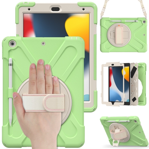 Case Apple iPad 10.2 2021/2020/2019 # Pre-Order * ซิลิโคน + เคส PC พร้อมตัวยึดและสายคล้องไหล่ *
