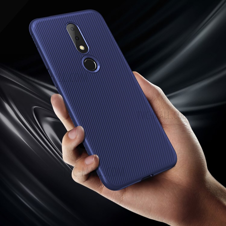 Case Nokia 6.1 Plus / Pre-order * วัสดุ TPU มีความยืดหยุ่นและทนทาน ลายทแยงกันลื่นป้องกันลายนิ้วมือ *