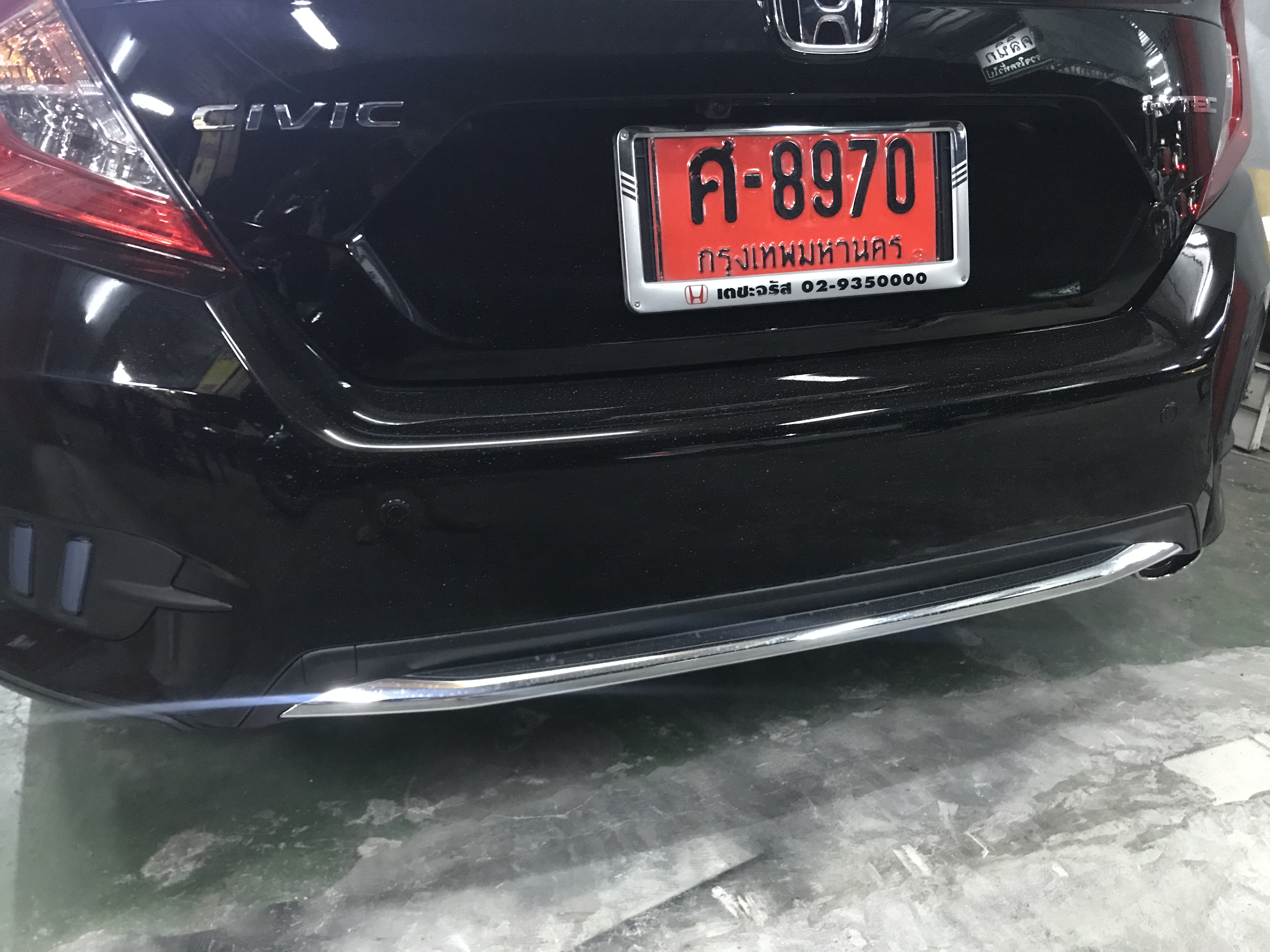 ไฟเบรคกันชนท้าย Mustang Style โคมดำ Civic FC 2016-2021