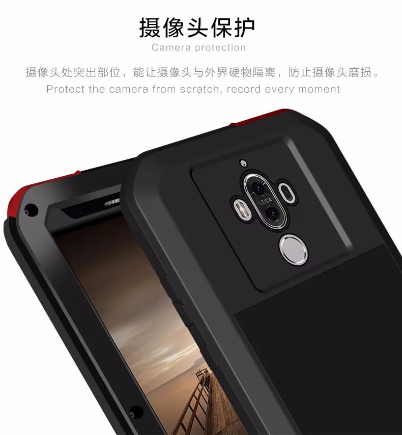 Case Huawei Mate 9 # Pre-order * LOVE MEI วัสดุ: โลหะ + ซิลิโคน + กระจก *