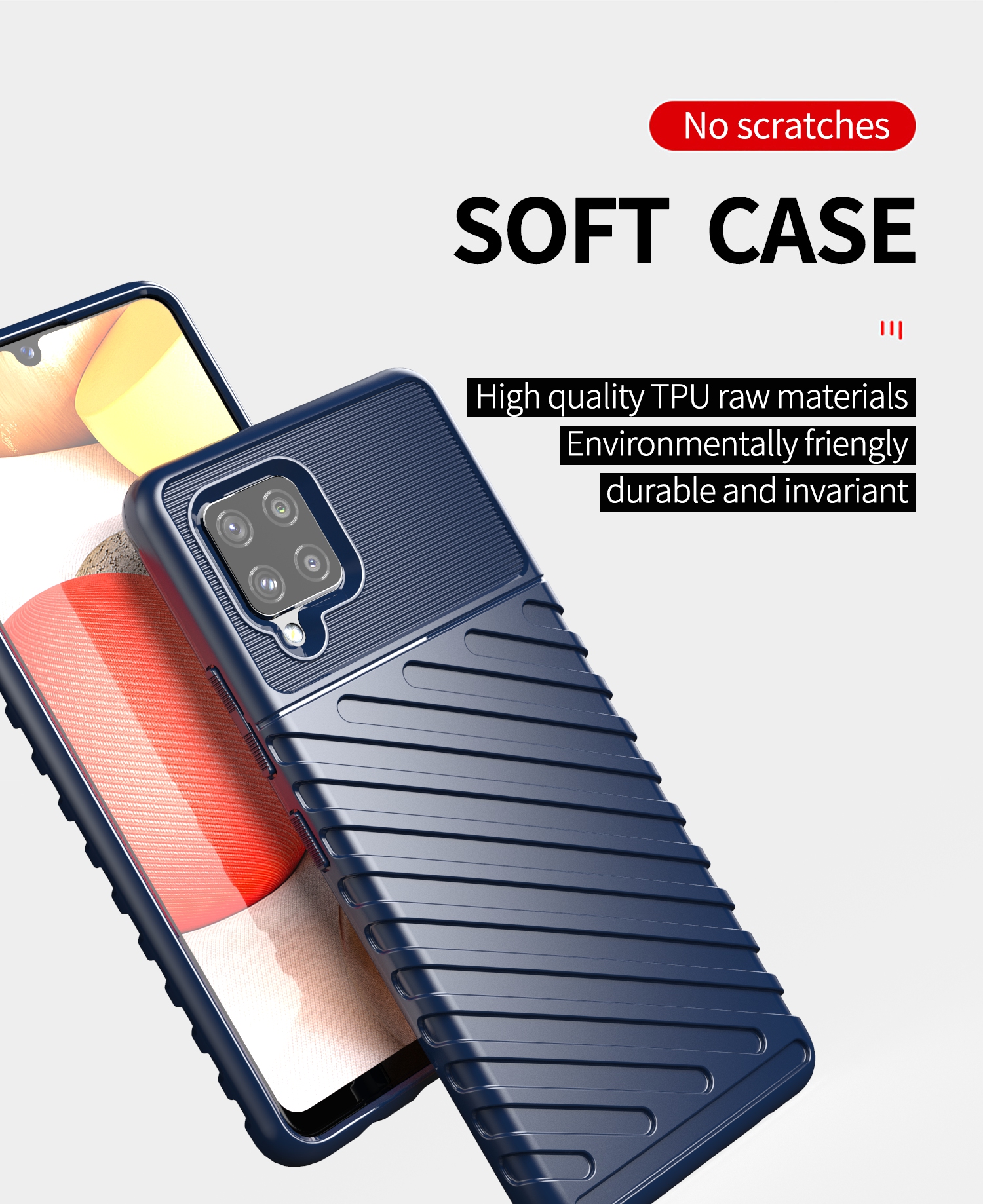 Case Samsung Galaxy A42 5G / Pre-Order * เคสโทรศัพท์ TPU รุ่น Thunder Series Twill Texture *
