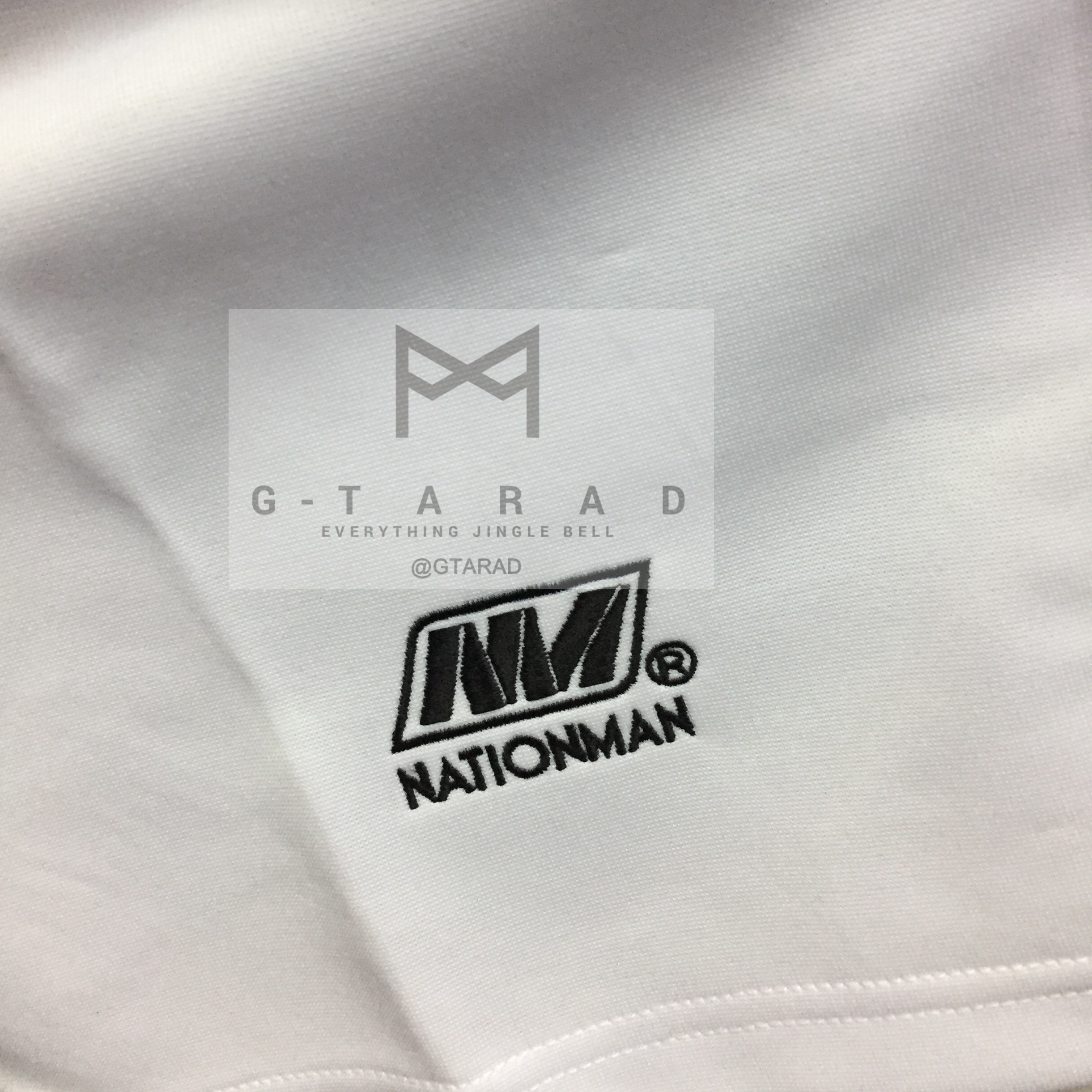 กางเกงวอร์ม ขาสั้น Nation Man สีขาว สีดำ สีกรม