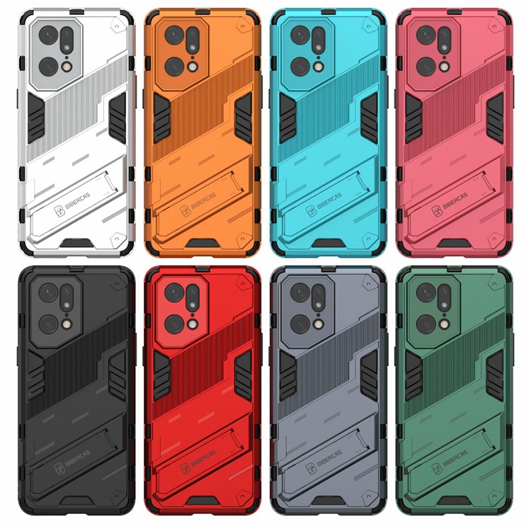 Case OPPO Find X5 Pro # Pre-Order * เคสกันกระแทกกันกระแทก Kickstand ฟังก์ชัน Hard PC + Soft TPU ฝาครอบโทรศัพท์มือถือ *