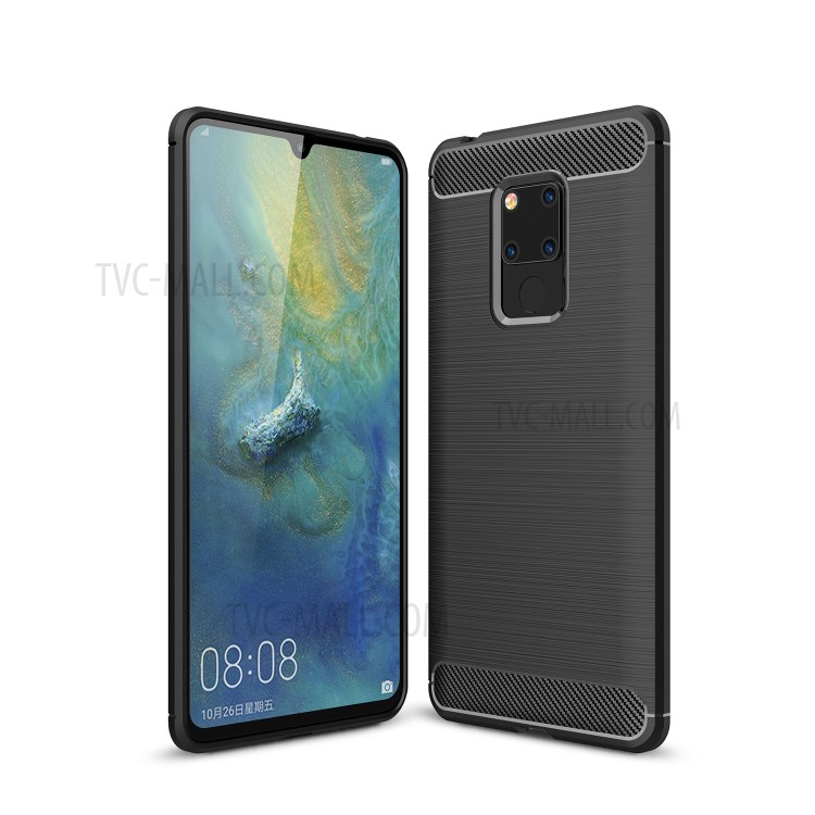 Case Huawei Mate 20 X # Pre-order * Brushed เคส TPU คาร์บอนไฟเบอร์ช่วยเพิ่มความเก๋ไก๋ *
