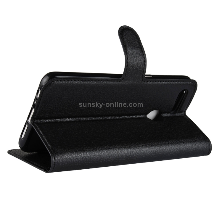 Case OPPO F9 / Pre-Order * เคสซองหนังพลิกแนวนอนเนื้อลิ้นจี่พร้อมกระเป๋าสตางค์ *