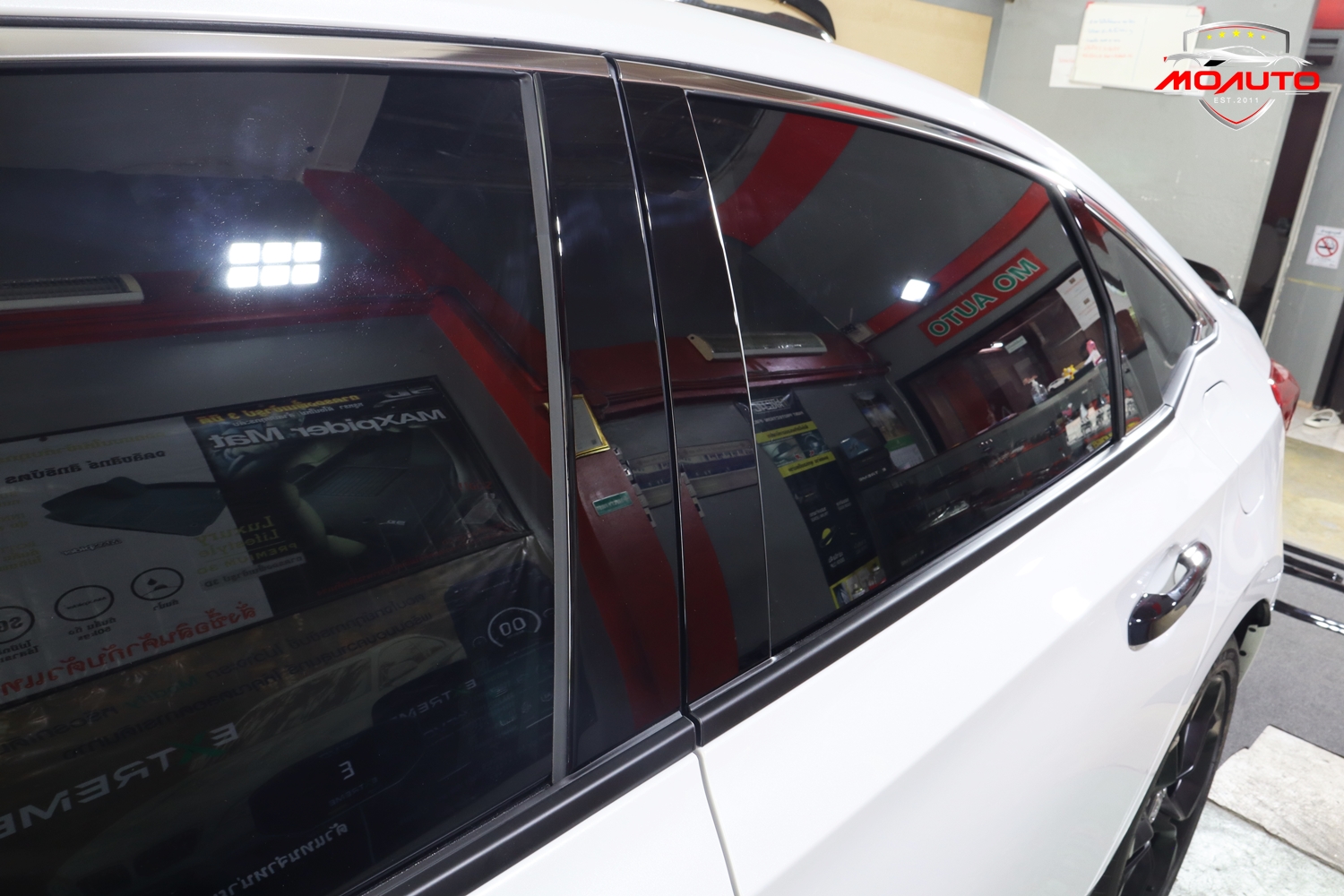 เสาประตู A B ดำเงา RS แท้ CIVIC FE