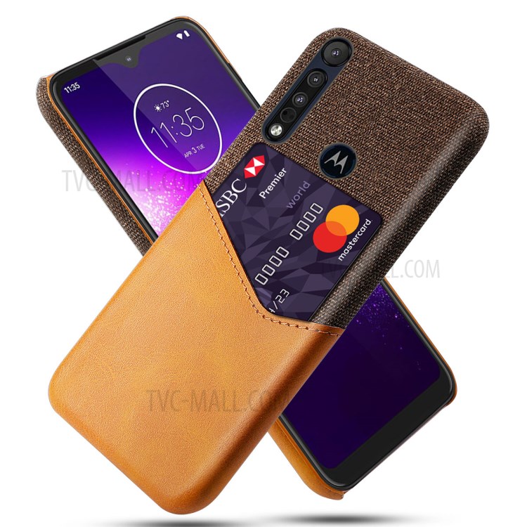 Case Motorola One Macro / Pre-order * KSQ PC + หนัง PU + วัสดุผ้า ทนทานและทนต่อแรงกระแทก *