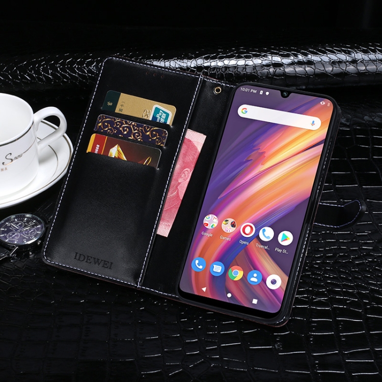 Case Lenovo A6 Note / Pre-Order * idewei เคสปกหนังลายจระเข้ กระเป๋าสตางค์หรูหรา *