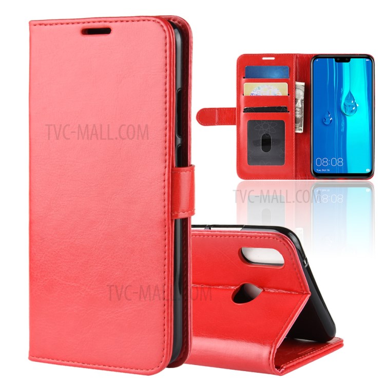 Case Huawei Y9 2019 / Pre-orde * เคสผิวหน้งม้า แยกช่องสำหรับเก็บบัตรเครดิต ID และเงินสด *