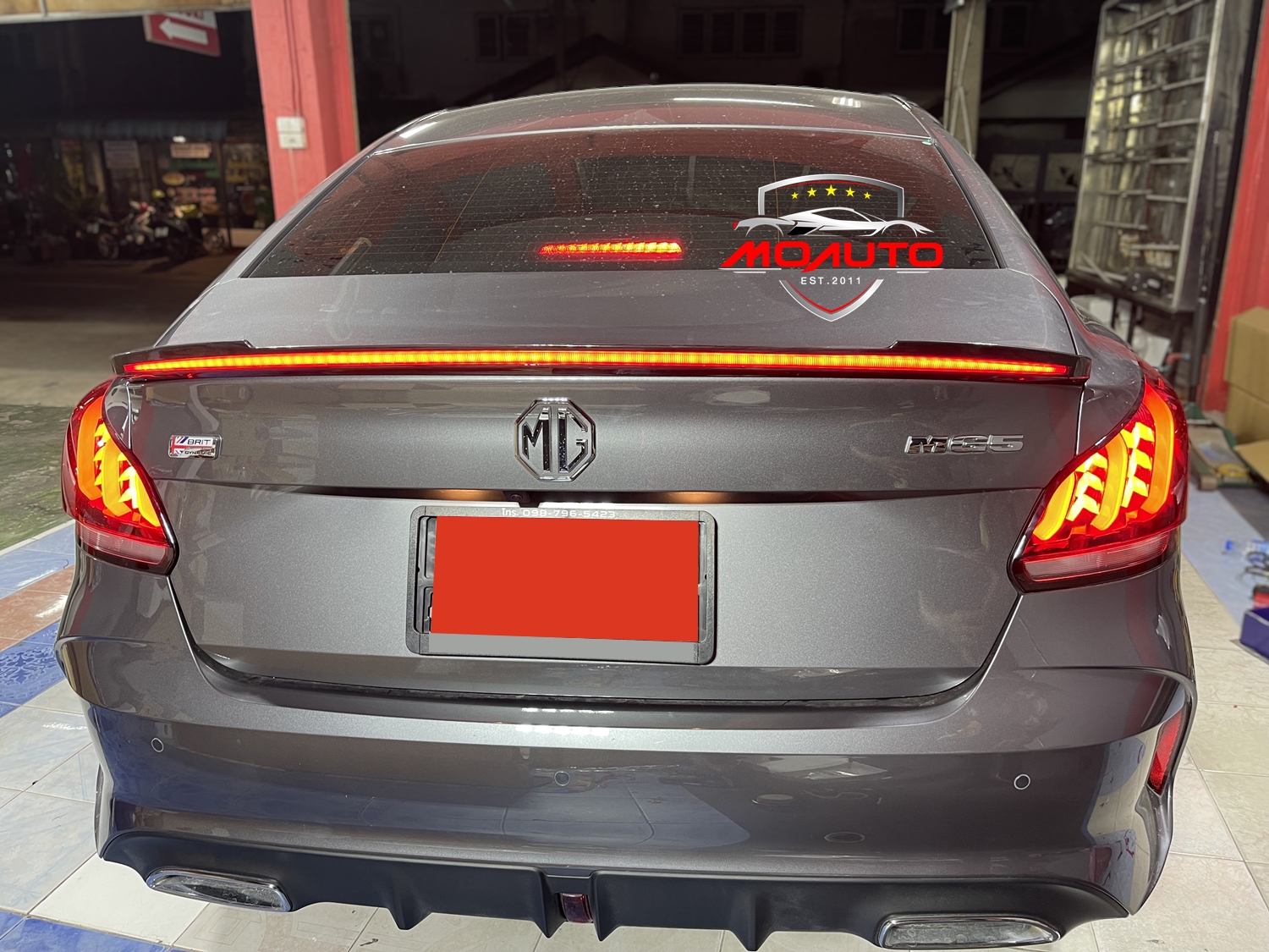 สปอยเลอร์ฝากระโปรงท้าย LED MG5 2021-2023