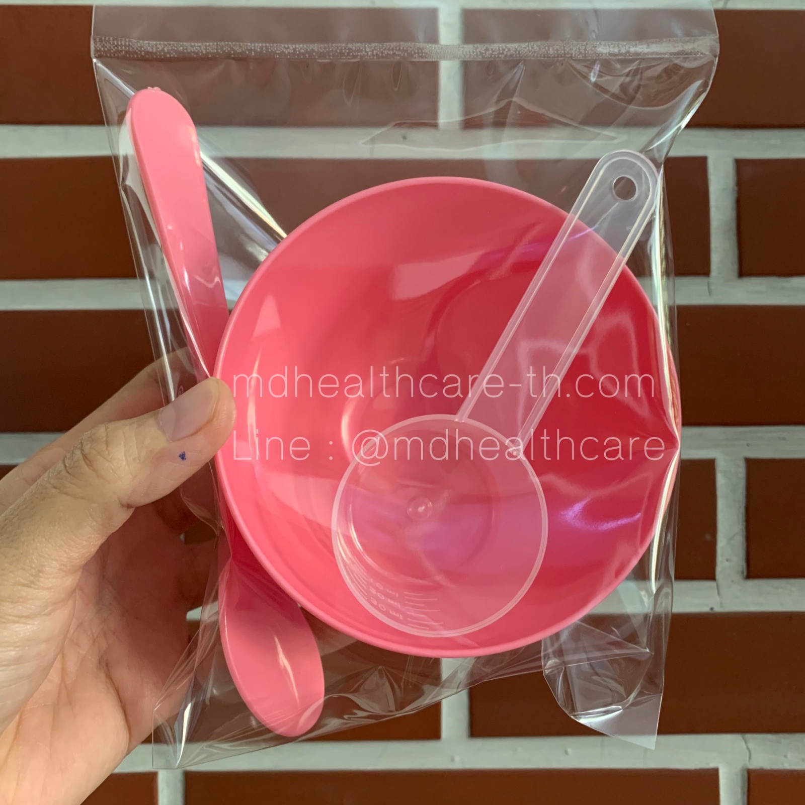 1ชุด ถ้วยผสมมาร์คพลาสติกPEยืดหยุ่น ขนาดกลาง 10*6cm. ขนาดM(250ml.)