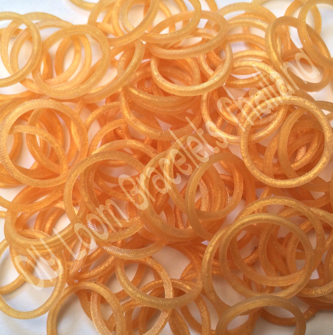 Silicone Very Gold Limited Edition / Loom band รุ่นลิมิเต็ด สีทอง 300 เส้น (VG)