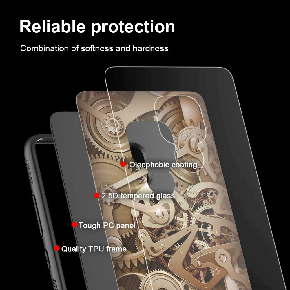 Case Huawei Mate 20 / Pre-order * NILLKIN เคส Spacetime เคสรูปเกียร์ กระจกนิรภัย + PC + TPU ปกไฮบริด *