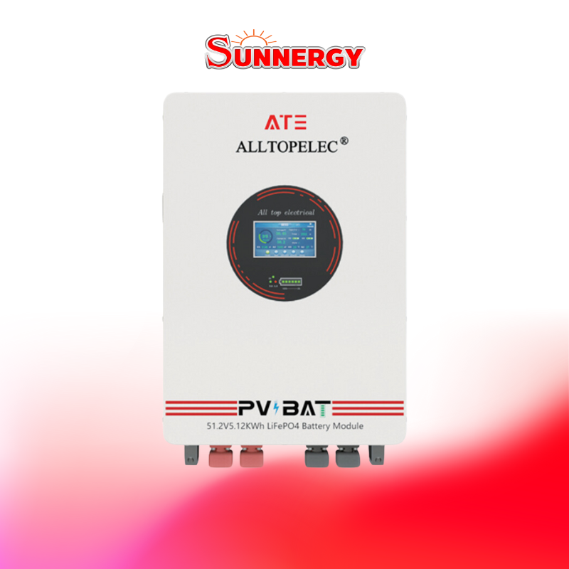 ATE ALLTOPELEC Battery LiFePO4 แบตเตอรี่โซล่าเซลล์ ชนิดลิเธียมฟอสเฟต 51.2V 100Ah