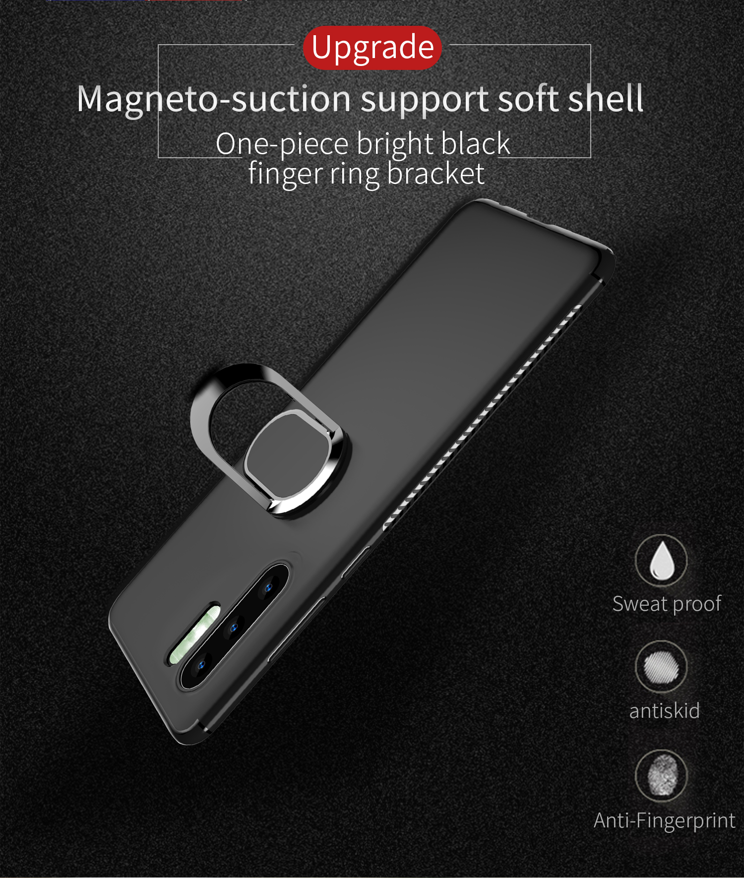 Case Huawei P30 Pro / Pre-Order * เคส TPU+ แหวนนิ้วแม่เหล็ก+ขาตั้ง *