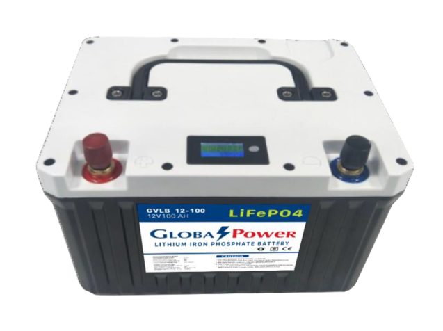 Global Power แบตเตอรี่ Lithium Iron Phosphate ความจุ 100Ah แรงดัน 12V สำหรับระบบโซล่าเซลล์ รถไฟฟ้า