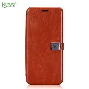 Case Samsung Galaxy S8 Plus / Pre-order * LENUO เคสผิวหนังม้าหนัง PU ผู้ถือบัตรปกคลุม การปิดแม่เหล็กช่วยเพิ่มความปลอดภัย *