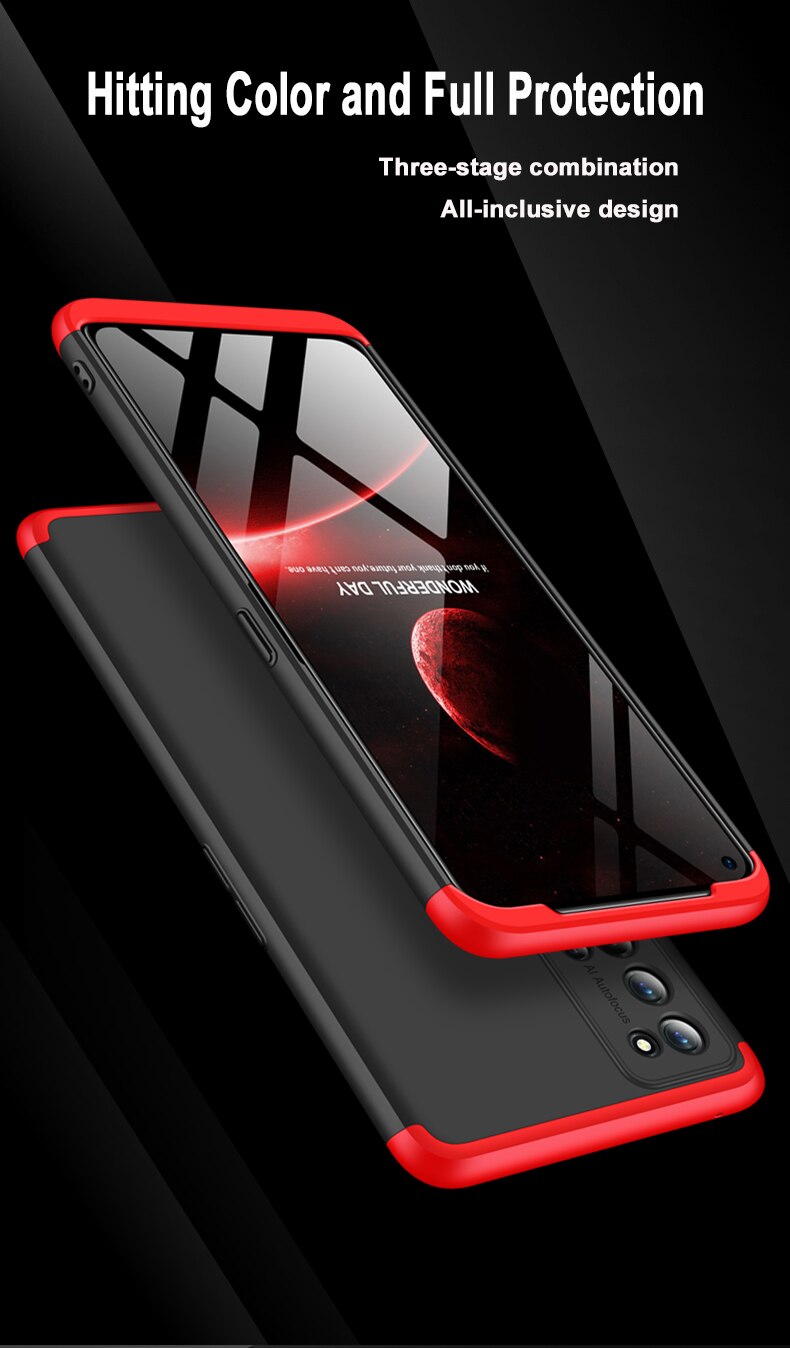 Case Realme 7 Pro / Pre-Order * GKK 3 IN 1เคสแข็งไฮบริดพีซี 360 ป้องกันตัวเต็มปกหลัง *