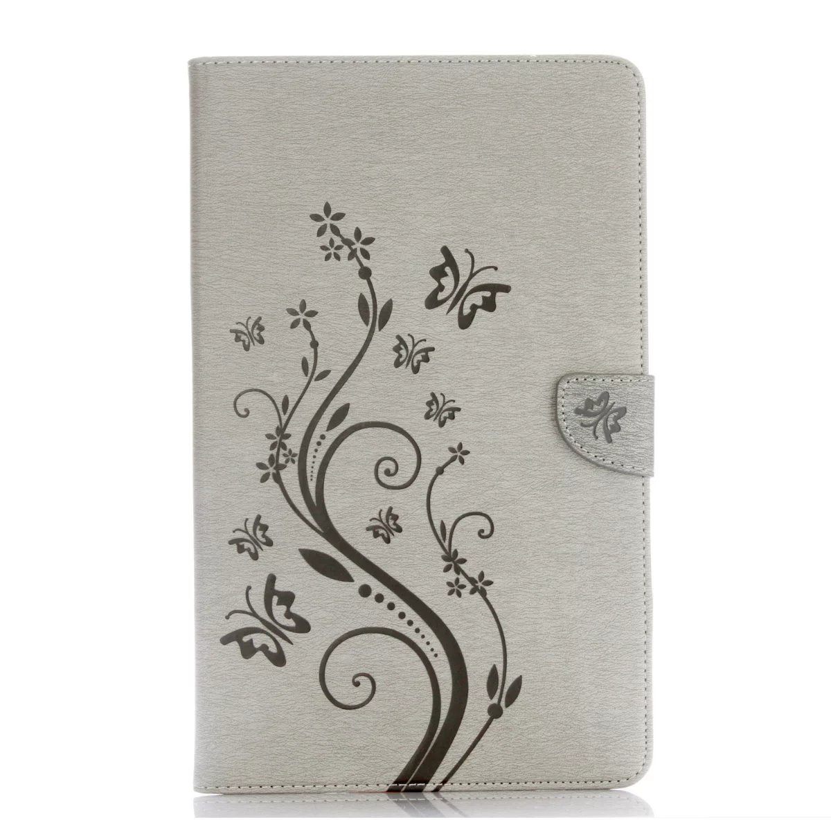 Case Samsung Galaxy Tab A 10.1 (2016) / Pre-order * ผีเสื้อ Love Flowers ลายนูนกระเป๋าหนังใส่ในแนวนอนพร้อมที่วางและช่องเสียบการ์ดและกระเป๋าสตางค์ *