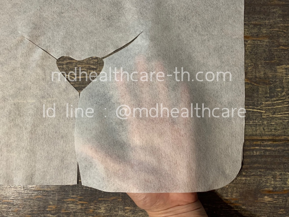 ผ้ารองหมอนกันเปื้อน ทรงตัวยู (100แผ่น) ขนาด 40*35cm.