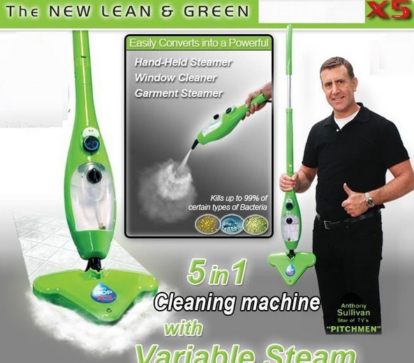 5 In 1 H2O Steam Mop ม็อบทำควาทสะอาดระบบไอน้ำ