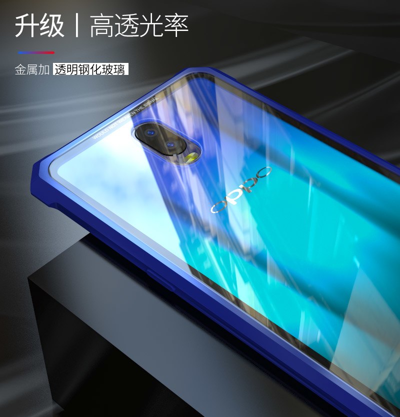 Case OPPO R17 Pro / Pre-Order * เคสกรอบโลหะอลูมิเนียม + กระจกนิรภัยปกหลัง *