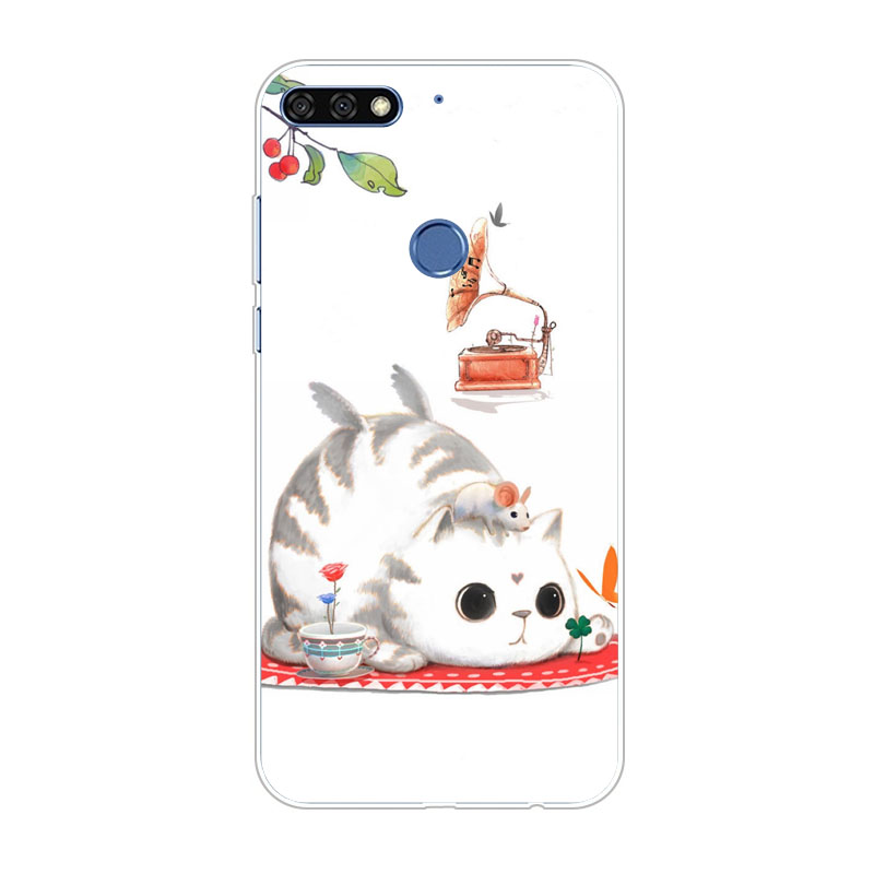Case Huawei Y7 Pro 2018 / Pre-order * ซิลิกอนน่ารัก การ์ตูนจิตรกรรมTPU Soft *