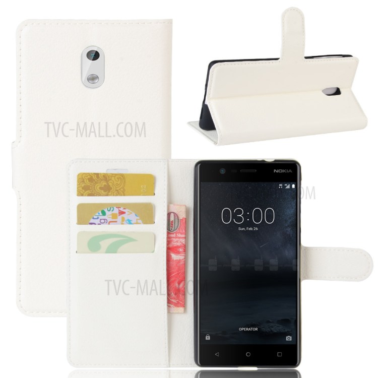 Case Nokia 3 / Pre-order * เคสผิวลิ้นจี่ Wallet *