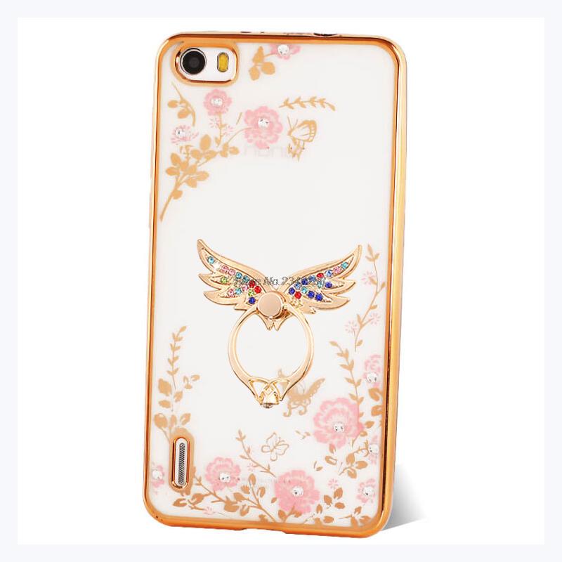 Case Huawei Honor 6 / Pre-orde * เคสหรูหราเทคนิคการชุบทอง TPU ซิลิโคนอ่อนนุ่ม + แหวน *