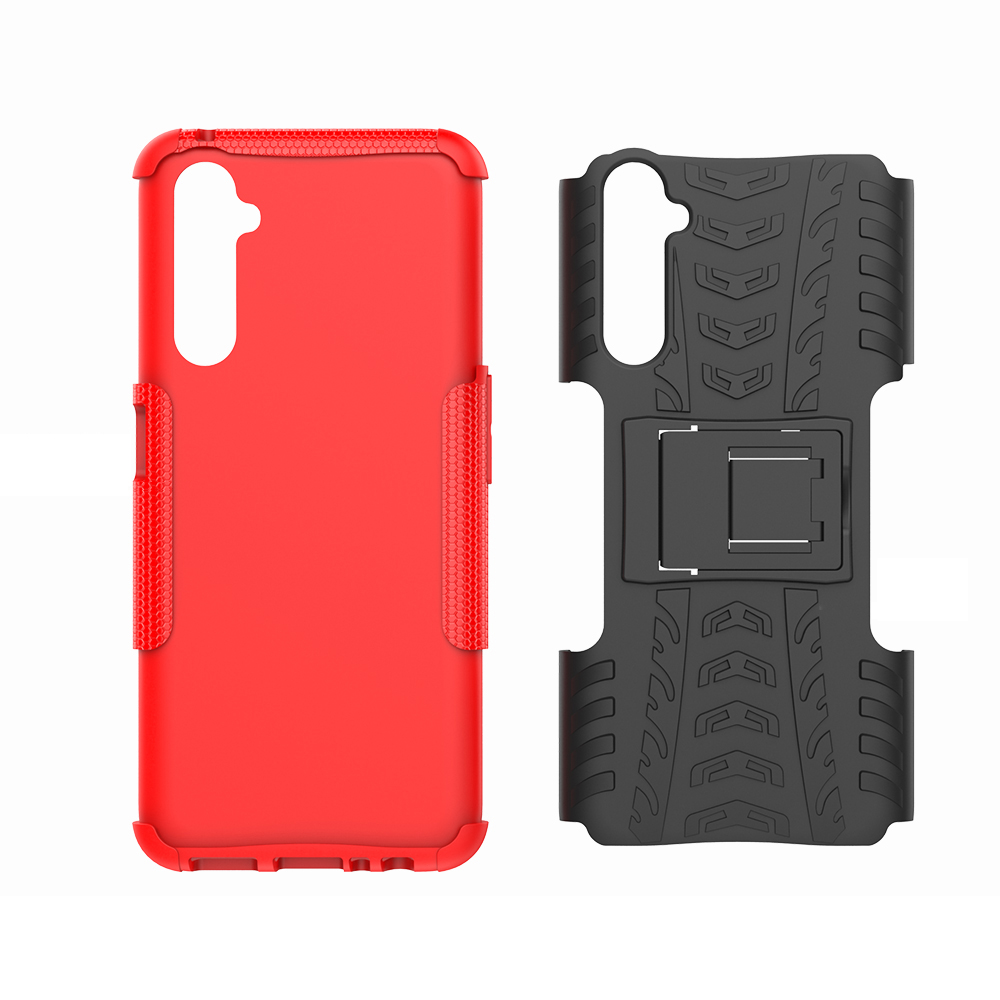 Case Realme 6 Pro / Pre-Order * เคสยางกันลื่นรูปแบบ Cool Tire PC + TPU Combo พร้อมขาตั้ง *