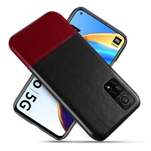 Case Xiaomi Mi 10T Pro 5G / Pre-order * KSQ 2 -สี Splicing หนัง PU เคลือบ PC ปกคลุม *