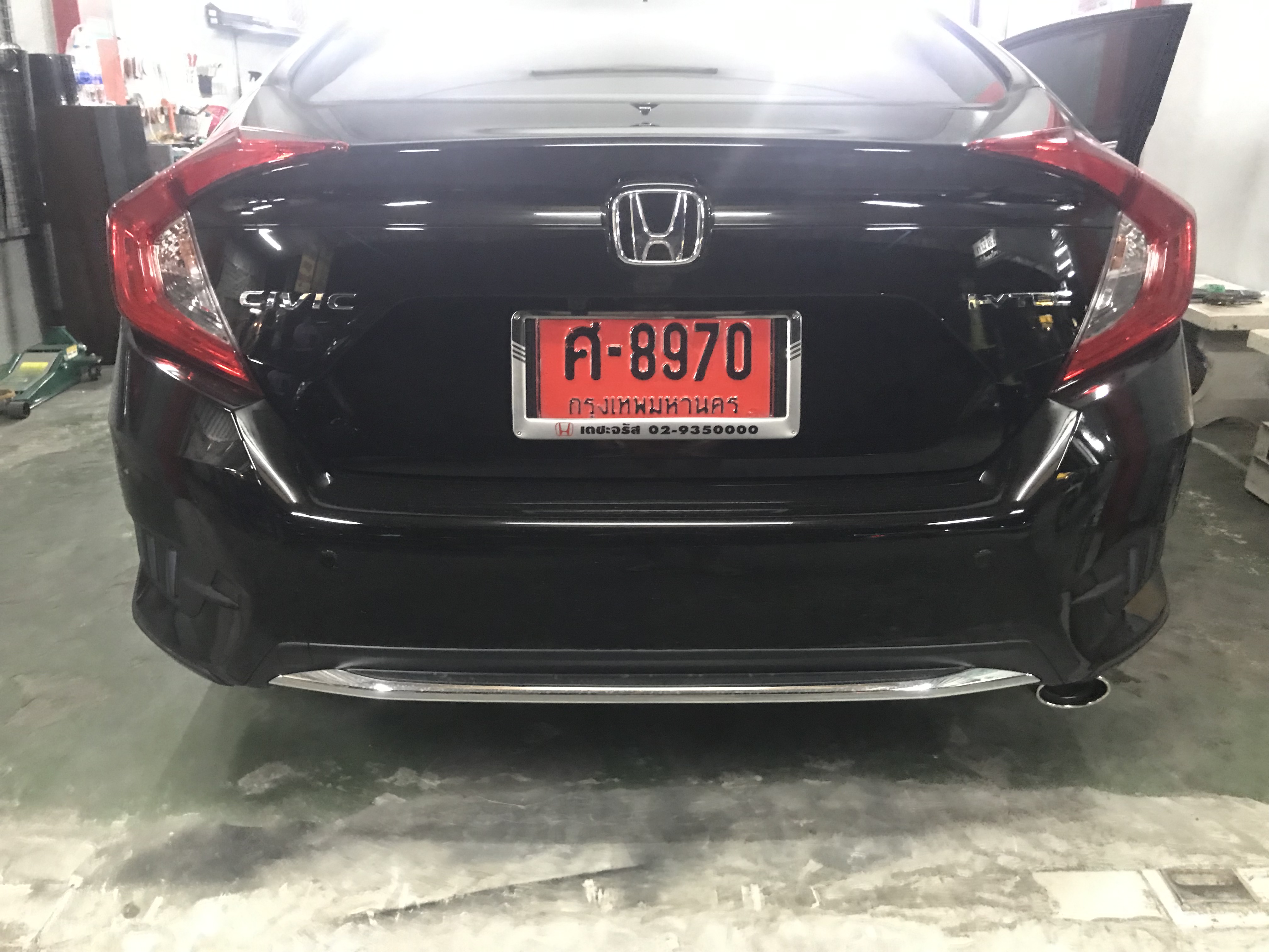 ไฟเบรคกันชนท้าย Mustang Style โคมดำ Civic FC 2016-2021