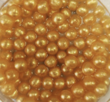 เม็ดบีดส์ Gold Vitamin E Beads 4mm 50g 007026