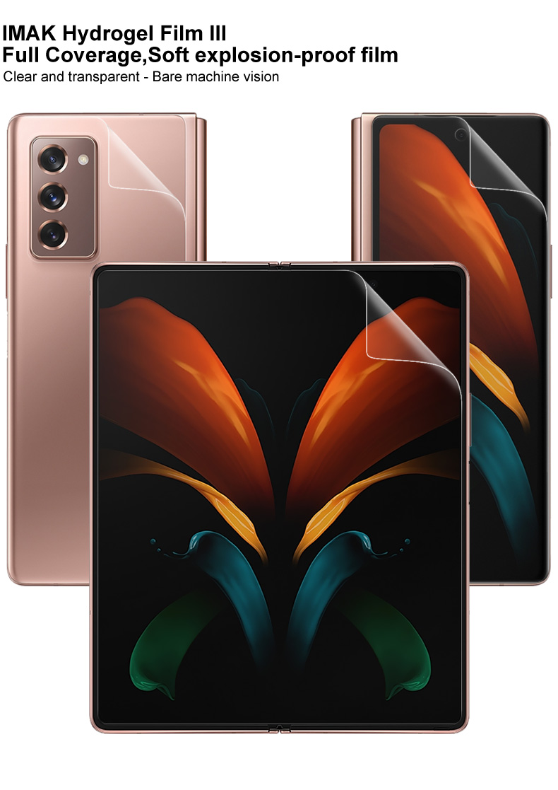 ฟิล์มกันรอย Galaxy Z Fold 2 5G / Pre-Order * IMAK ชุดฟิล์มกันรอย Soft Hydrogel (หน้าจอด้านนอก + ด้านหลัง + หน้าจอด้านใน) *