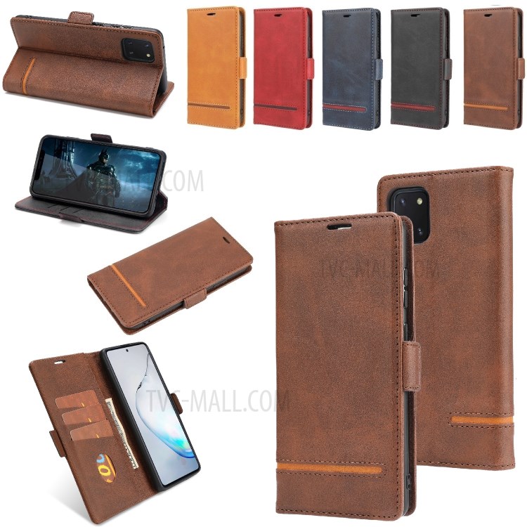Case Samsung Galaxy Note 10 Lite / Pre-Order * เคสหนังแม่เหล็กฝาครอบป้องกัน Wallet สไตล์กระเป๋า: 3 ช่องเสียบการ์ด + กระเป๋าเงินสด 1 ช่อง *