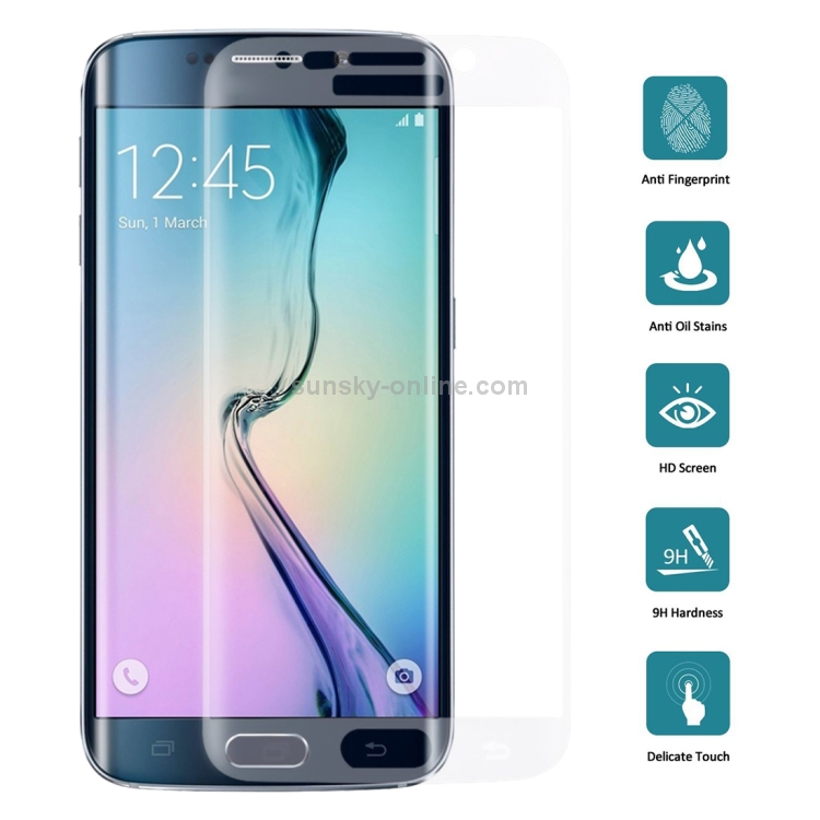 กระจกนิรภัยกันรอย Samsung Galaxy S6 edge / Pre-order * 0.3 มิลลิเมตร 9 H ความแข็งผิว 3D พื้นผิวโค้งแบบเต็มหน้าจอ *