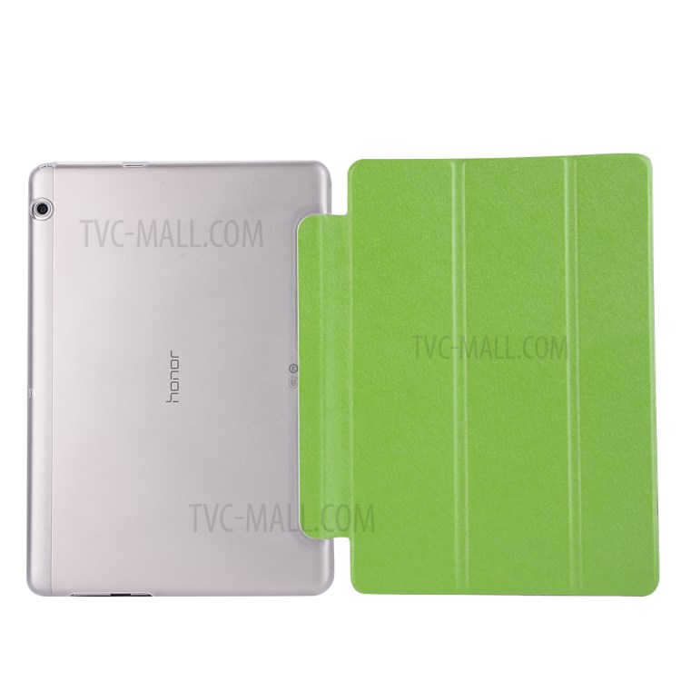 Case Huawei MediaPad T3 10 / Pre-order * เคสเนื้อผ้าไหม PU ด้านหน้า + โปร่งด้านหลัง PC *