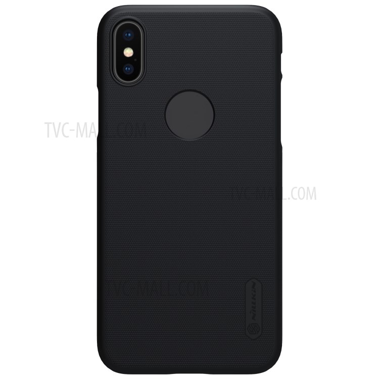 Case iPhone X # Pre-Order * NILLKIN Super Frosted Shield (พร้อมช่องตัดโลโก้) - สีดำ *