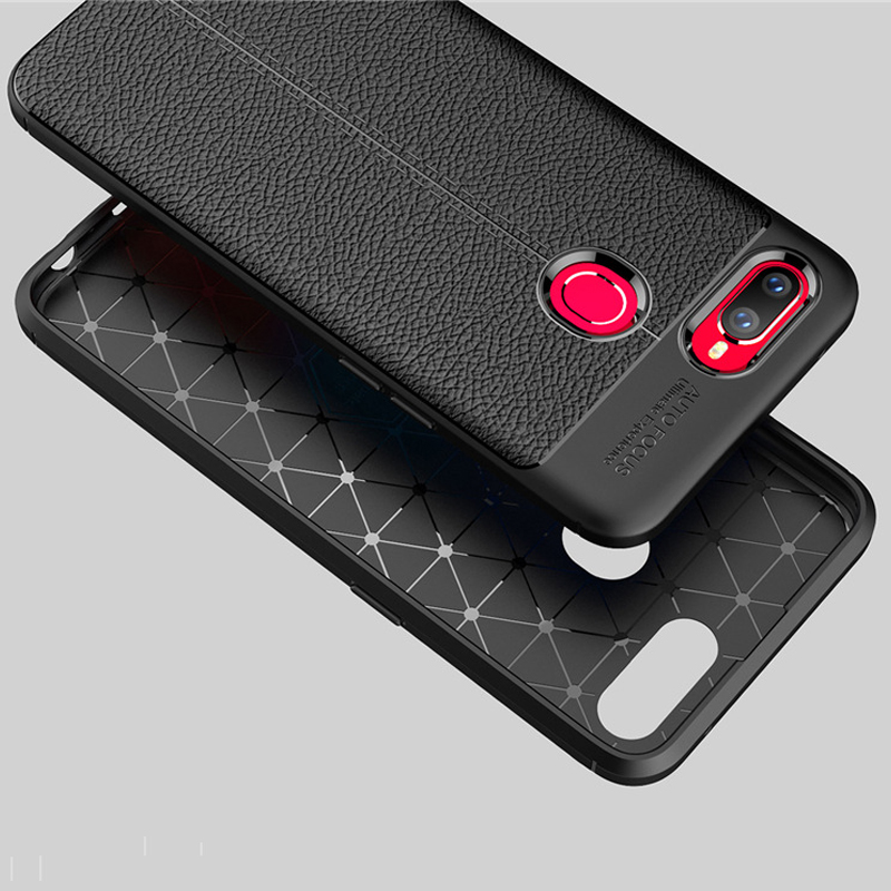 Case OPPO F9 / Pre-Order * เคสผิวลิ้นจี่ป้องกัน ผิวหนัง TPU *