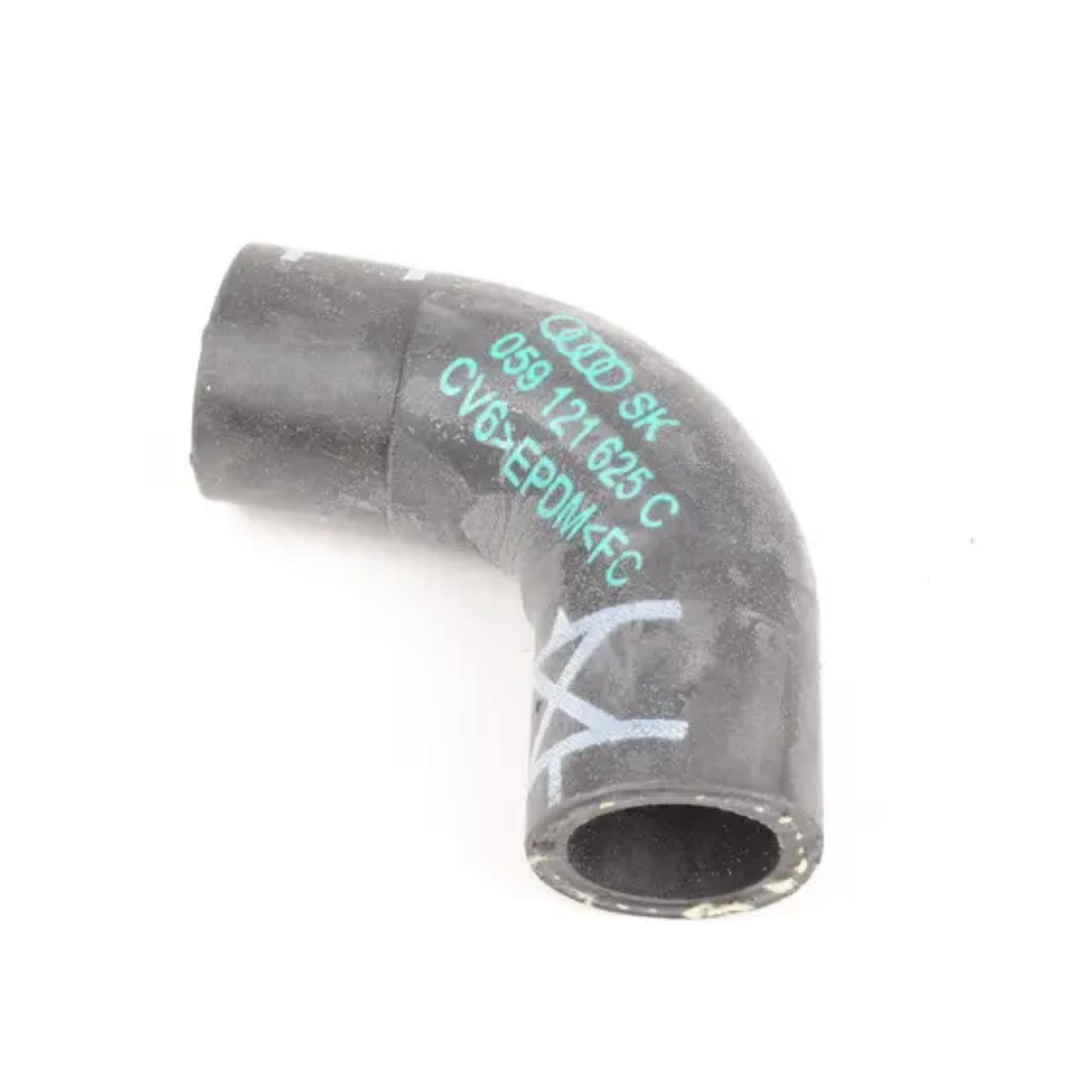 PORSCHE CAYENNE (958) ท่อน้ำ ข้อต่อ เครื่องดีเซล ฝาดำ / 059121506E >PA66 GF30< / Intermediate flange 95810650602 95810662501