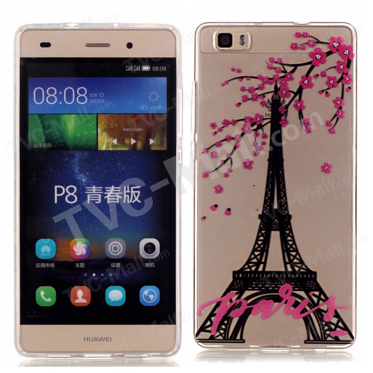 Case Huawei P8 Lite / Pre-order * TPU สูงโปร่งใส ประดับด้วยรูปแบบลักษณะที่สะดุดตามากขึ้น *