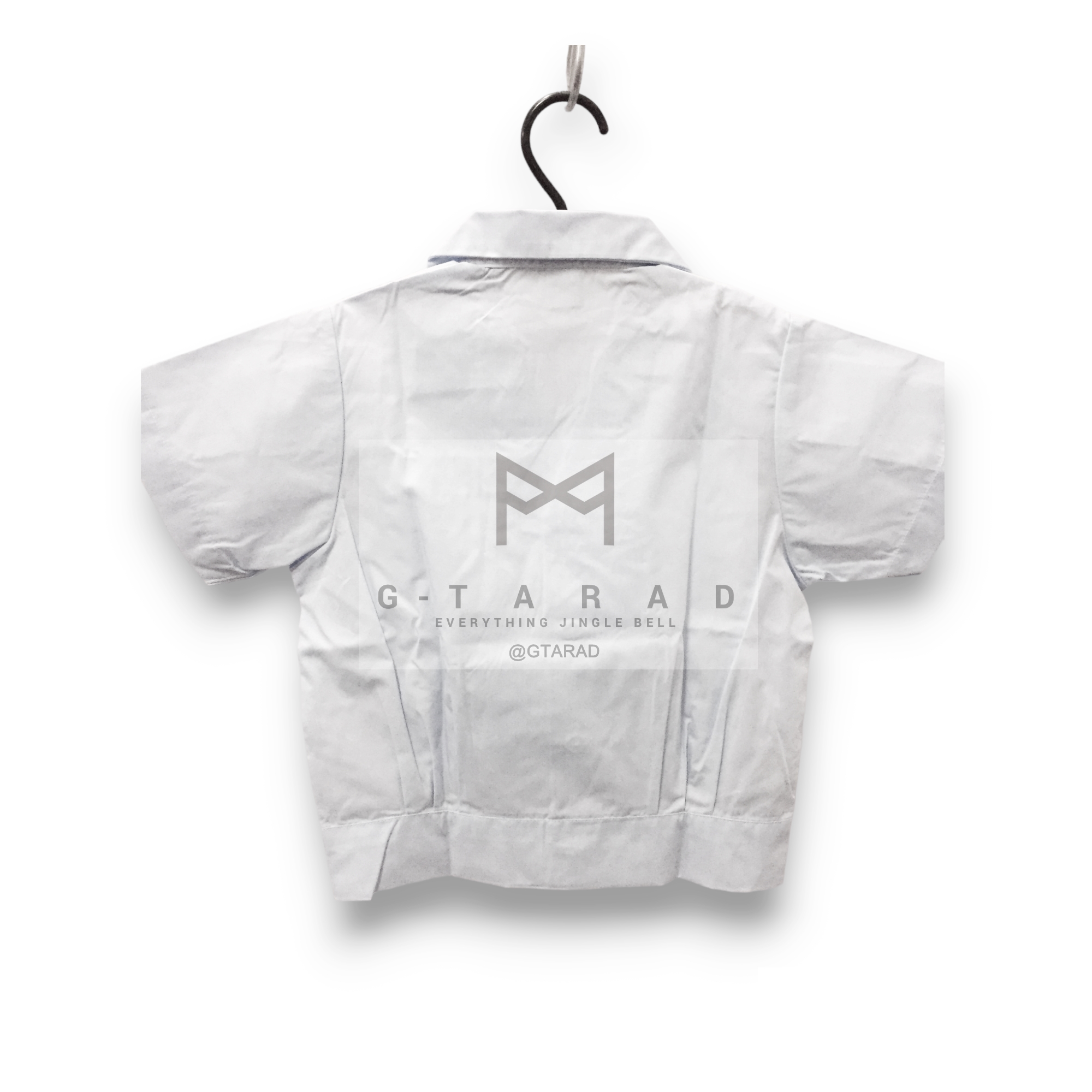 เสื้อนักเรียนตราเรือใบอนุบาลชาย คอฮาวาย เอวจั๊ม